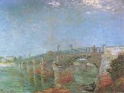 Vincent Van Gogh The Seine Bridge at Asnieres (nn04) oil painting picture wholesale